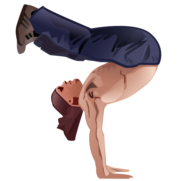 SVG Handstand vector clip art