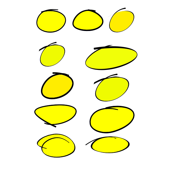 SVG Handwritten circles set