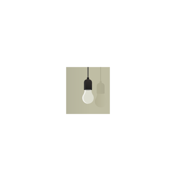 SVG Hanging light bulb