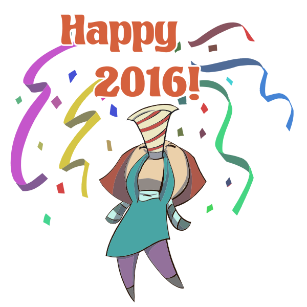 SVG Happy 2016 Woman