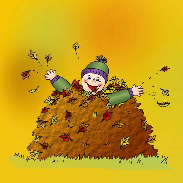 SVG Happy autumn vector image
