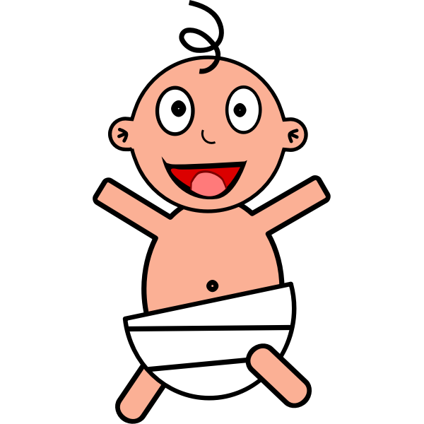 SVG Happy baby vector graphics