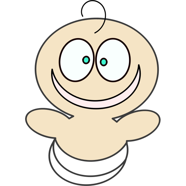 SVG Happy baby vector image