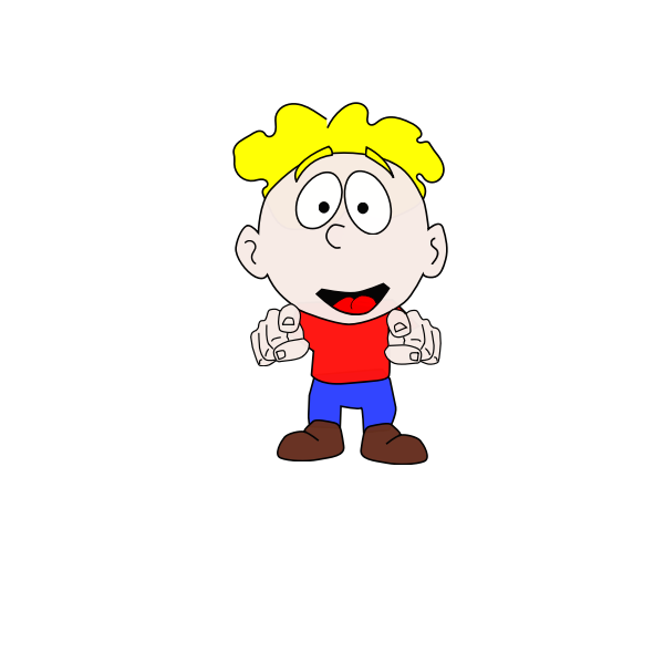 SVG Happy bay vector drawing