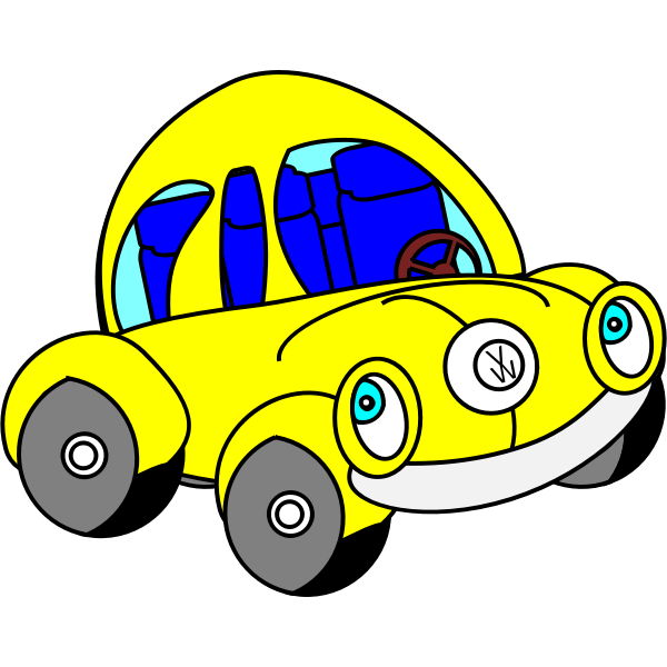 SVG Happy beatle vector illustration