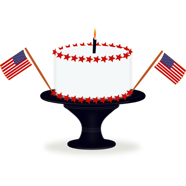 SVG Happy birthday America vector image