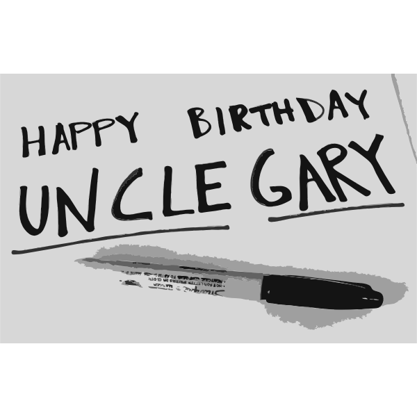 SVG Happy birthday uncle gary