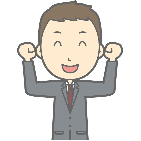 SVG Happy business man