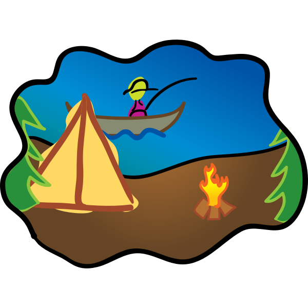 SVG Happy Camping