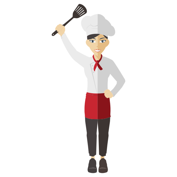 SVG Happy chef
