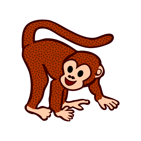 SVG Happy chimp
