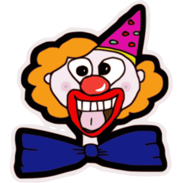 SVG Happy clown face vector image