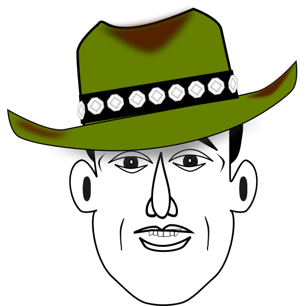 SVG Happy cowboy
