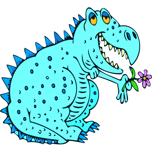 SVG Happy dinosaur