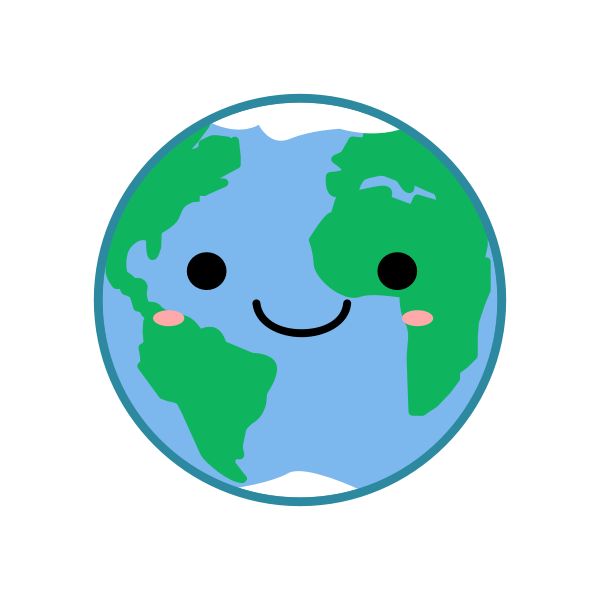 SVG Happy earth