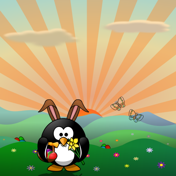 SVG Happy egg hunt poster vector illustration