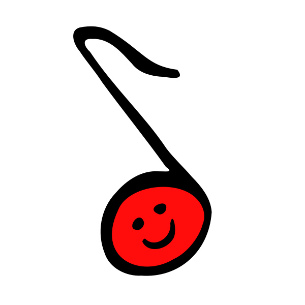 SVG Happy Eighth Note