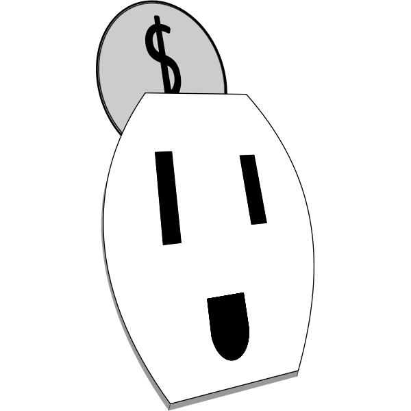 SVG Happy Electrical Outlet Vector Graphics