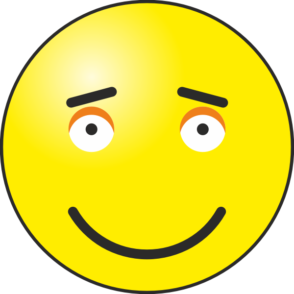 SVG Happy emoticon image