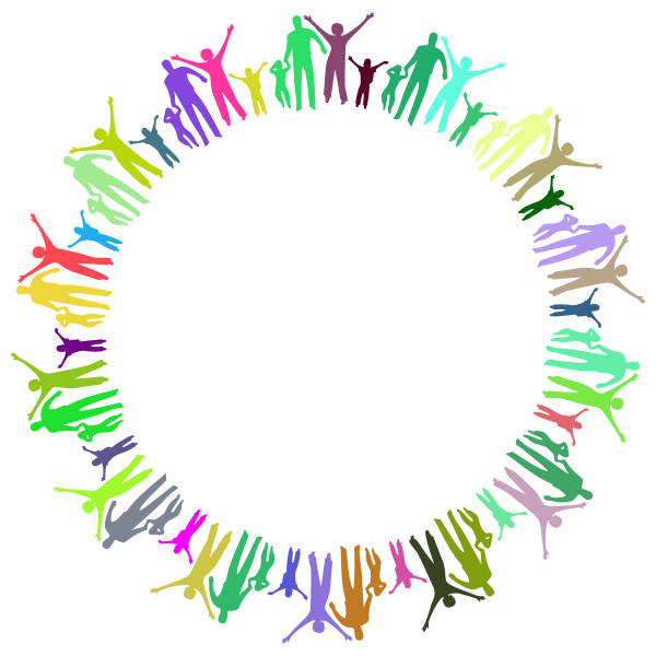 SVG Happy family circle image
