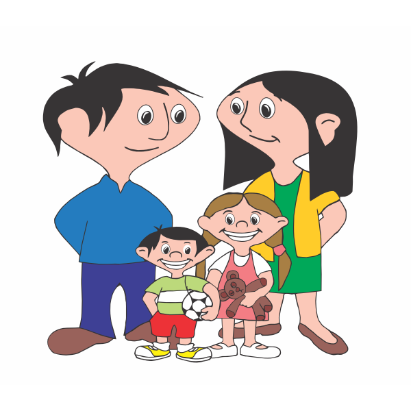 SVG Happy family image