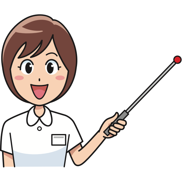 SVG Happy female instructor