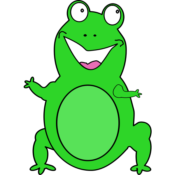SVG Happy frog vector image