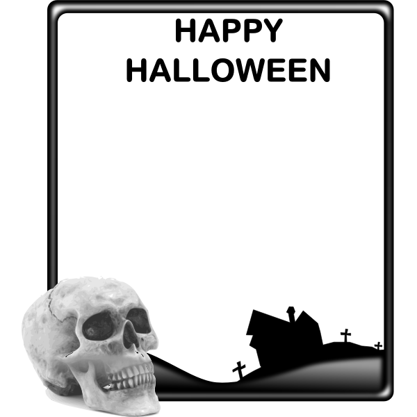 SVG Happy Halloween poster vector graphics