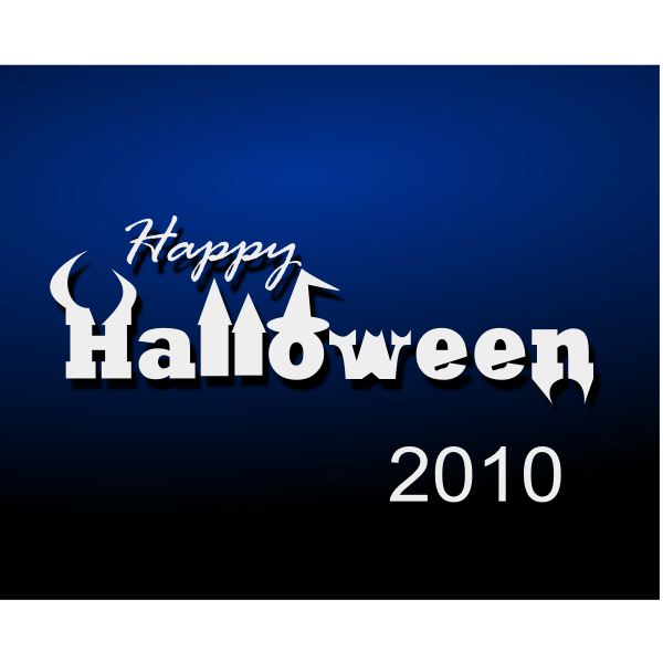 SVG Happy Halloween poster vector illustration