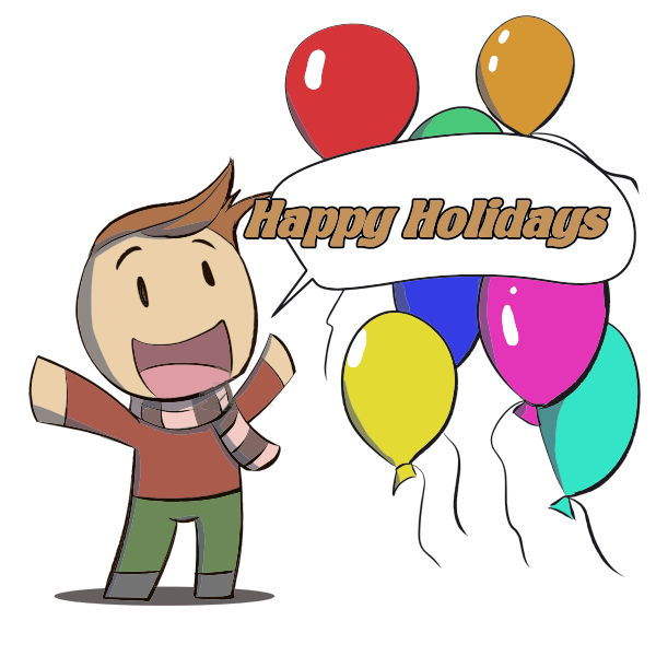 SVG Happy holidays