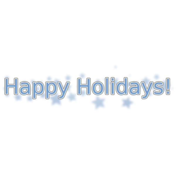 SVG Happy Holidays Vector Text