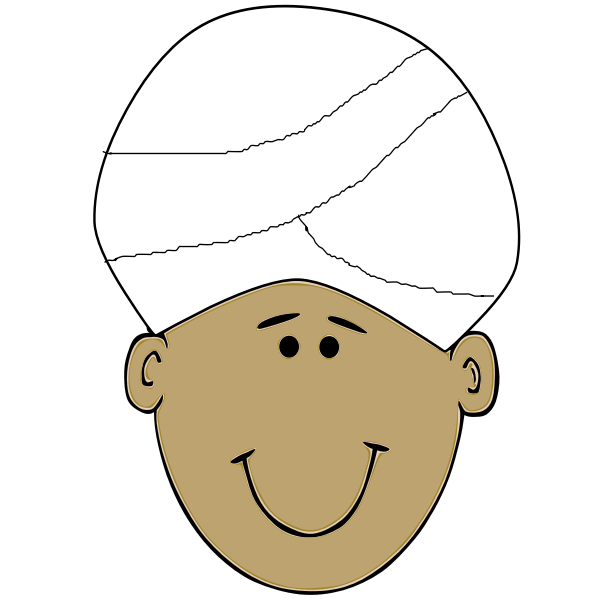 SVG Happy Indian