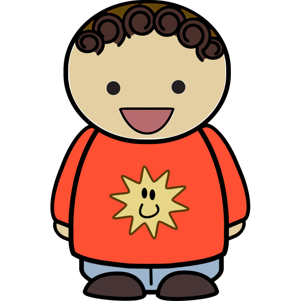 SVG Happy kid