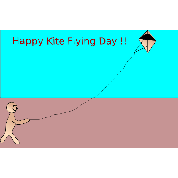 SVG Happy kite flying day