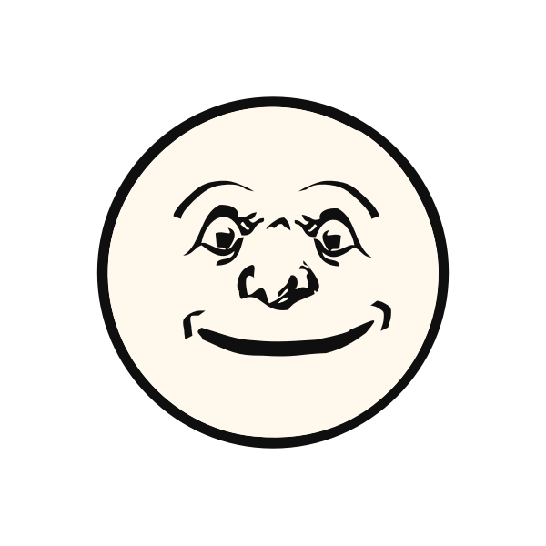 SVG Happy moon