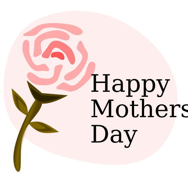 SVG Happy Mother039s Day congratulations card