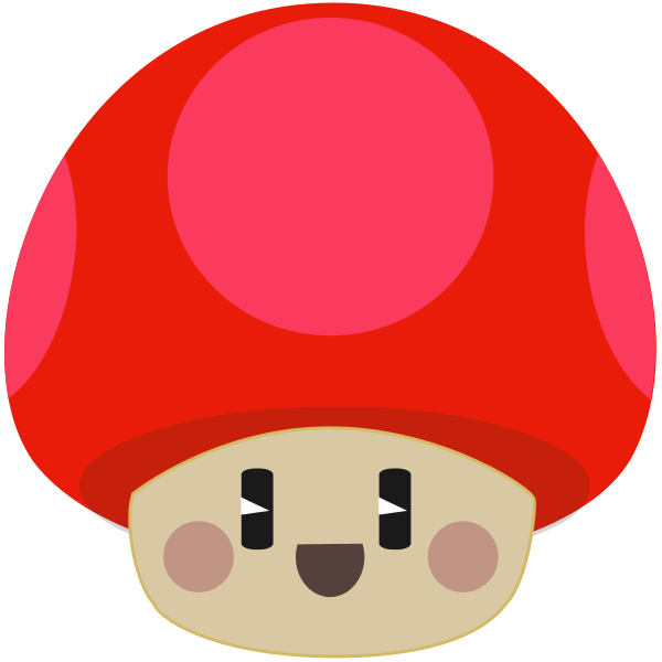 SVG Happy mushroom