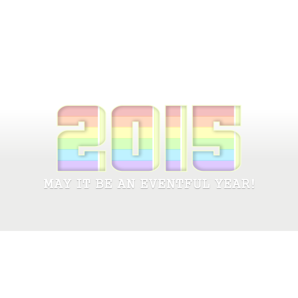 SVG Happy New Year 2015 b