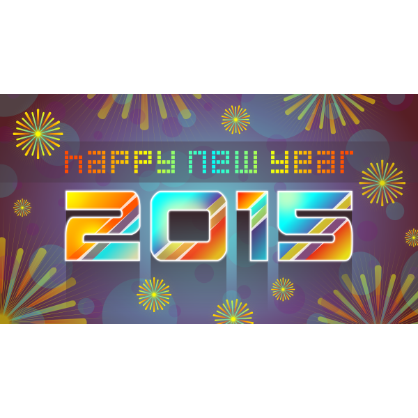 SVG Happy New Year 2015 c