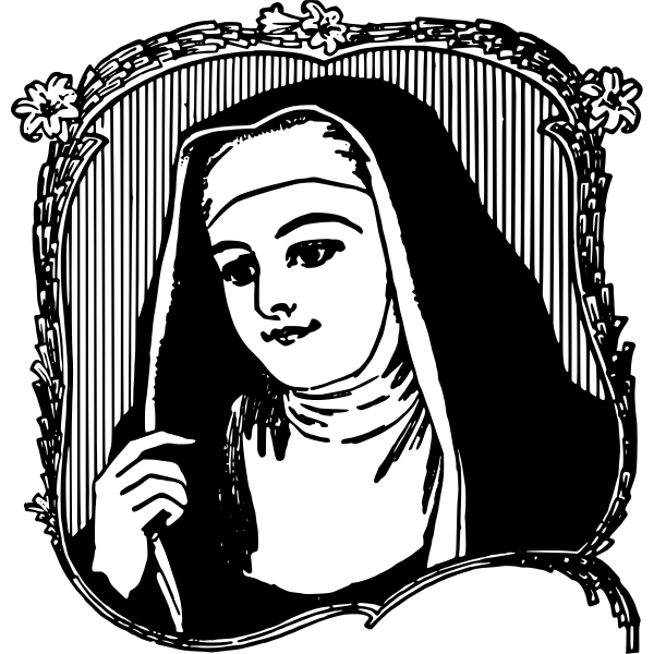 SVG Happy nun