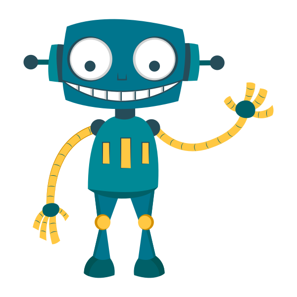 SVG Happy robot