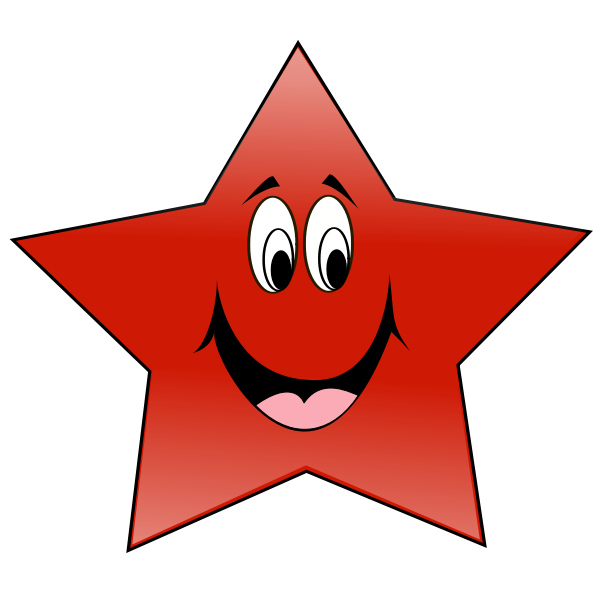 SVG Happy star vector drawing