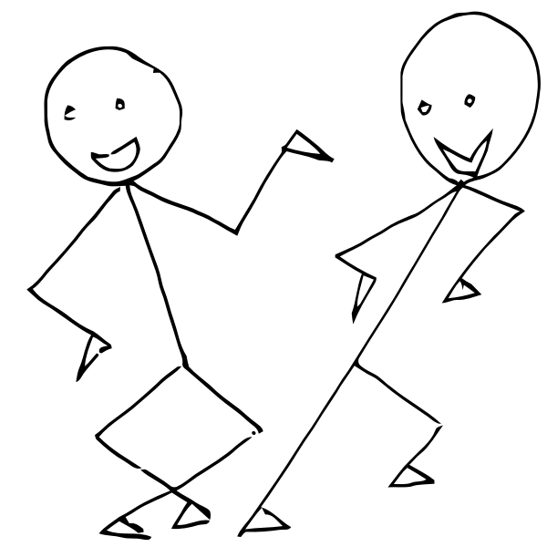 SVG Happy stickman