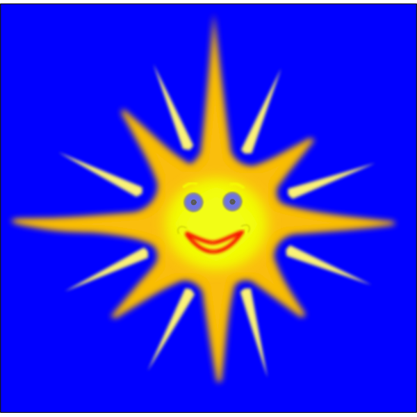 SVG Happy Sun