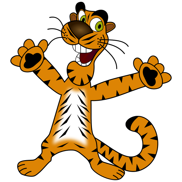 SVG Happy Tiger