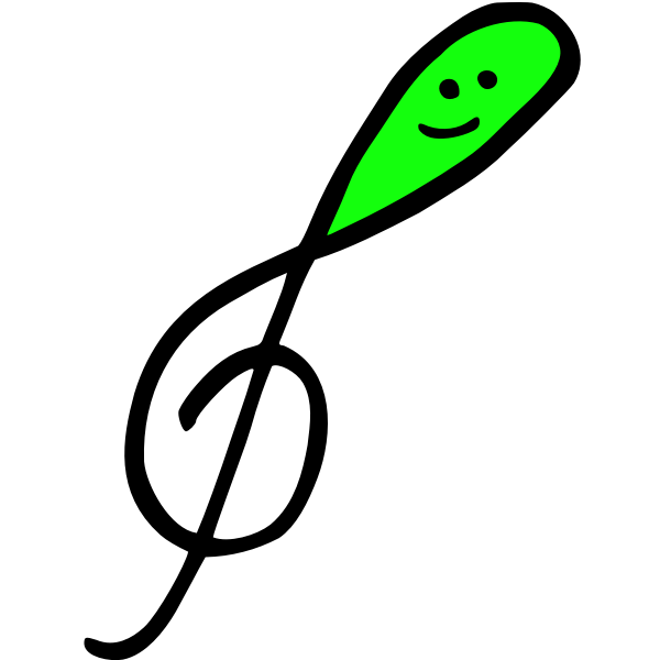 SVG Happy treble clef