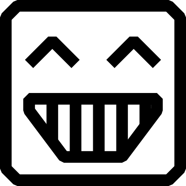 SVG Happy user vector icon