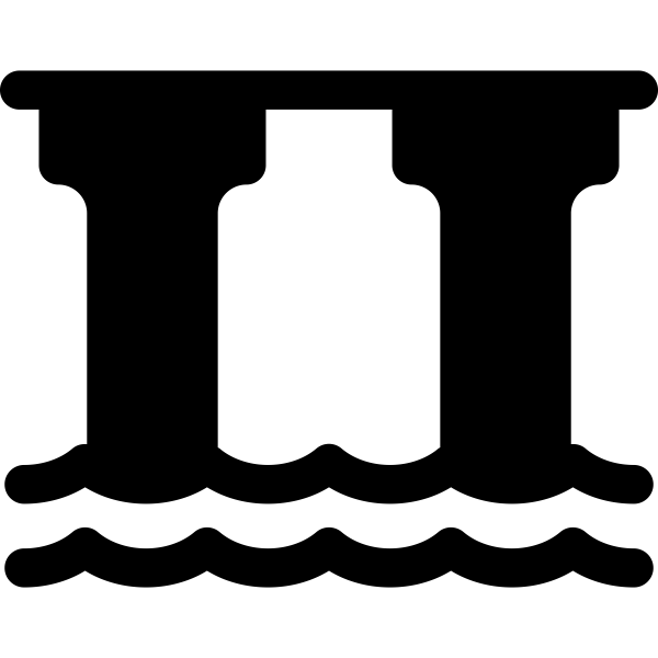 SVG Harbor silhouette