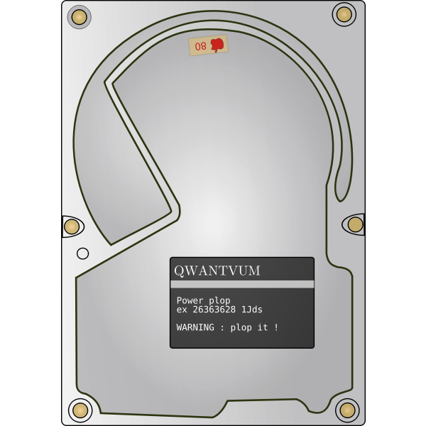 SVG Hard disc drive vector illustration