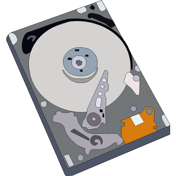 SVG Hard disk vector illustration
